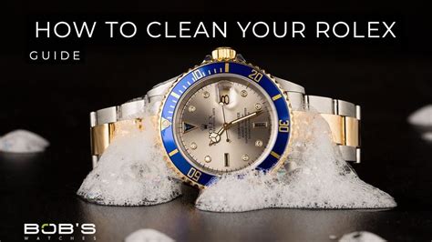 rolex armbnd reinigen|how to clean Rolex glasses.